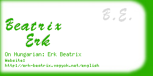 beatrix erk business card